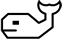 logomarca do Beluga em formato de uma baleia